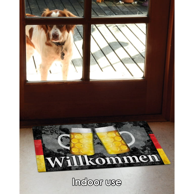 Wilkommen - German Welcome Coir Doormat - standard size