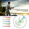 thumbnail image 1 of Kit de 5 Señuelos Luminosos para Pesca de Calamar en Agua Salada, Señuelos Luminosos para Camarones, Langostinos y Sepias., 1 of 7