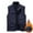 Dark Blue, variant on IYTR Men's Stand Collar Fleece Lined Waistcoat Winter Warm Sleeveless Multi-Pockets Jacket Outdoor Full Zip Up Waistcoat Army Green XXL