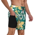 thumbnail image 2 of Sigee Happy Mother's Day1 Print Mens Swim Trunks with Compression Liner Quick Dry Swim Stretch Beach Shorts with Pockets,S-3XL, 2 of 7