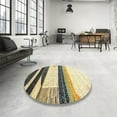 thumbnail image 3 of Ahgly Company Indoor Rectangle Contemporary Sun Yellow Abstract Area Rugs, 8' x 10', 3 of 6