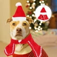 thumbnail image 1 of OUNONA 1Set Pet Hat Scarf Set for Dog Cat Christmas Style Cosplay Photo Props 11.8in Overall Length, 1 of 8