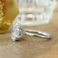 thumbnail image 3 of solitaire jewels 4.25CT Double Prong Oval Moissanite Solitaire Engagement Ring For Women, 18K White Gold, 3 of 5