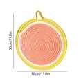 thumbnail image 3 of TIMIFIS Wheat Straws Cutting Board Cats's Ear Table Mat Heat Insulating Mat Kitchen Pot Mat Decorative Mat Tea Cups Kitchen Gadgets, 3 of 6