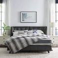 thumbnail image 7 of Modway Makenna Queen Performance Velvet Platform Bed in Gray, 7 of 7