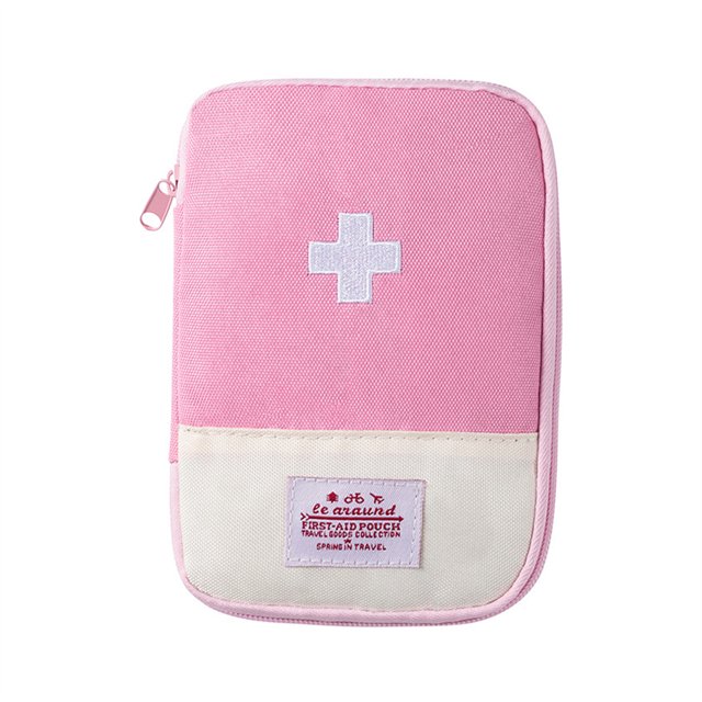 Sac de Premiers Soins, Pochette de Premiers Soins Vide, Mini Sac Médical Portable, Sac de Rangement Multifonction pour Médicaments d'Urgence pour Camping Randonnée Voyage Urgence en Plein Air