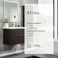 thumbnail image 7 of Eviva Smile 30" Chestnut Modern Bathroom Vanity Set with Integrated White Acrylic Sink, 7 of 7