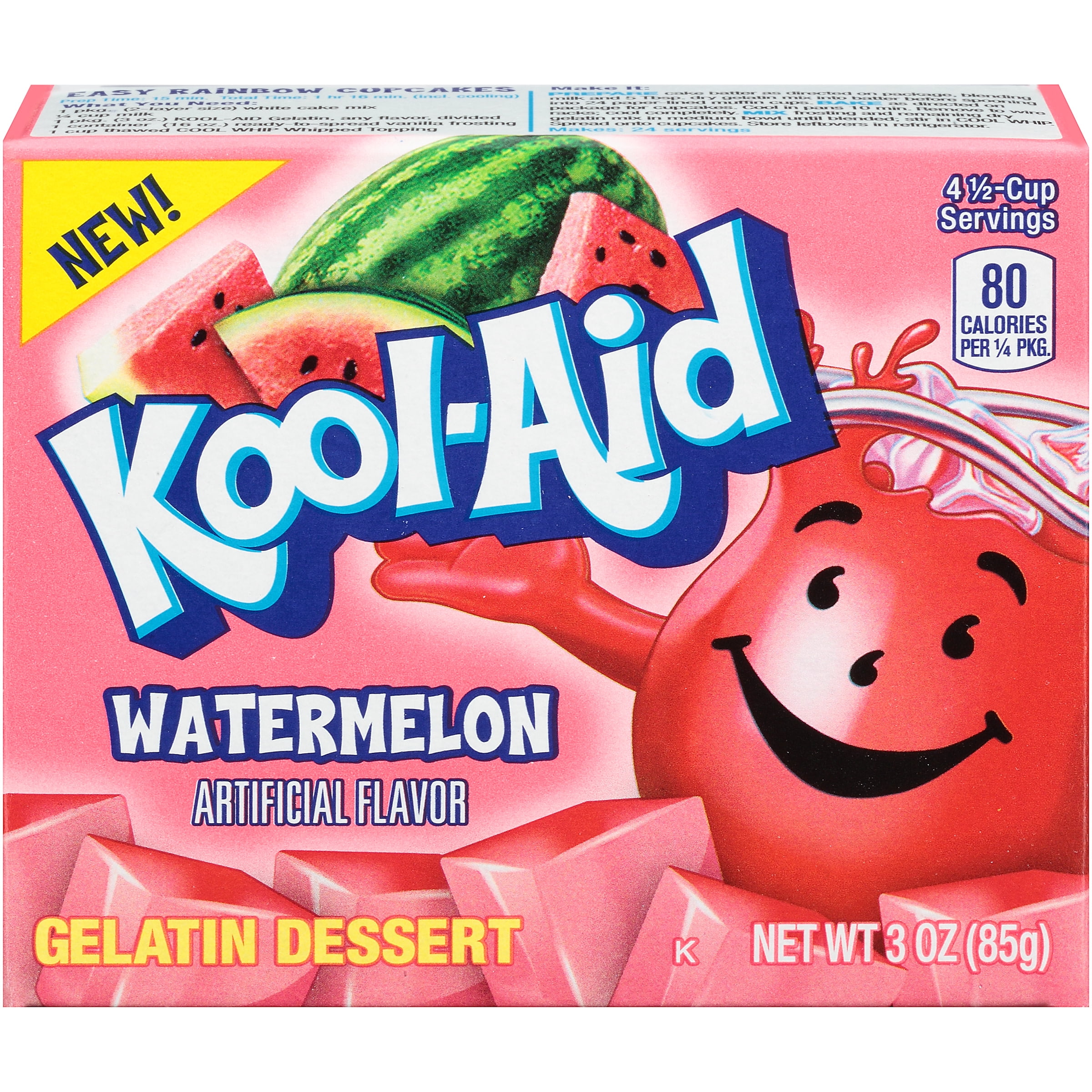 Kool-Aid Watermelon Gelatin 3 oz Box - Walmart.com