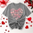 thumbnail image 5 of Puntoco Liquidación de blusas cortas para mujer, blusa de manga corta con estampado de moda para mujer, camiseta divertida con cuello redondo, 5 of 5