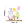 thumbnail image 4 of Easter Decorations Savings! Feltree 2024 Easter Wood Printing Decorations Easter Atmosphere Layout Home Decor, 4 of 5
