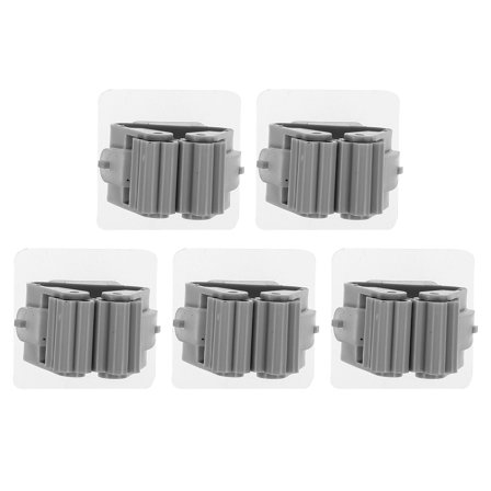 Raindrops  5 Pcs Hooks for Hanging Brushes Mops Broom Storage Clip Easy Installation