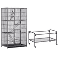 thumbnail image 5 of Renwick 69" H Extra Large Bird Cage with Detachable Stand, Matt Black, 5 of 10