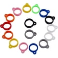 thumbnail image 1 of 1 caja de 70 anillos de silicona antipérdida de 10 colores, 13 mm de diámetro interior, a prueba de pérdidas, ajustables, para collar, banda, colgante., 1 of 9