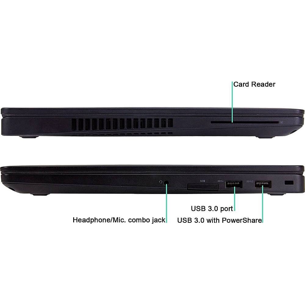 Used - Dell Latitude E5570, 15.6" HD Laptop, Intel Core i5-6200U @ 2.30 GHz, 16GB DDR3, NEW 2TB SSD, Bluetooth, Webcam, Win10 Home 64