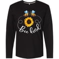 thumbnail image 3 of Inktastic Bee Kind Bees and Sunflower Long Sleeve T-Shirt, 3 of 5