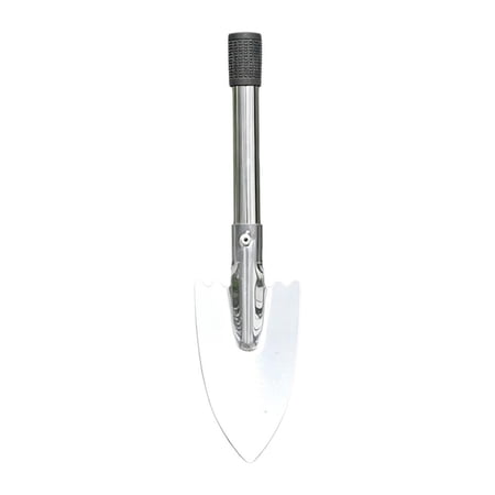 Stainless Steel Gardening Shovel Hand Trowel for Digging Planting Weeding Ergonomic Garden Spade Silver