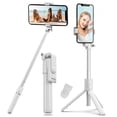 thumbnail image 1 of Trípode Baston extensible para selfies, blanco, con Bluetooth, 1 of 5