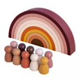 thumbnail image 1 of 2xWooden Rainbow Nesting Puzzle Blocks Juguetes Educativos Juguetes Para Bebés Para Ni?os Peque?os Sunnimix Bloque de apilamiento de arcoíris, 1 of 8