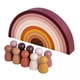 thumbnail image 1 of 2xWooden Rainbow Nesting Juguetes Educativos Juguetes Para Bebés Para Niños Pequeños CUTICAT Bloque de apilamiento de arcoíris, 1 of 8