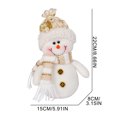 thumbnail image 2 of Fridja Snowman Plush Dolls Christmas Plush Toys Santa Claus Doll Reindeer Plush Christmas Decorations Cute Plushies for Adults Kids, 2 of 6
