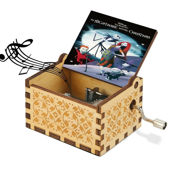 Tim Burton's the Nightmare Before Christmas Wooden Music Box.
