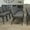 Gray Fabric/Silver Vein Frame, variant on Emma + Oliver 21"W Church Chair, Black Fabric Book Rack/Silver Vein Frame
