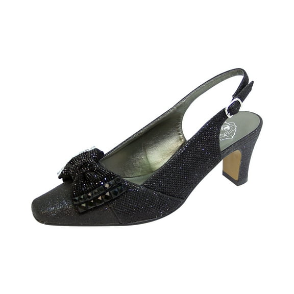 Floral Women's Megan Extra Wide Width Glitter Bow Slingback
