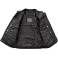 thumbnail image 4 of First Mfg Co - Flashback - Women's Motorcycle Biker Riding Black Leather Jacket - Medium - Gussets Armor Pockets, 4 of 5
