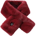 thumbnail image 1 of Heated Scarf for Women and Men, Fashion Faux Fur Soft Winter Scarf Washable USB Neck Heating Pad with 3 Temp Modes, 1 of 6