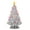 Silver, variant on Milltown Merchants Pearl Olive Ceramic Christmas Tree - 15.5" Large, Multicolor Lights