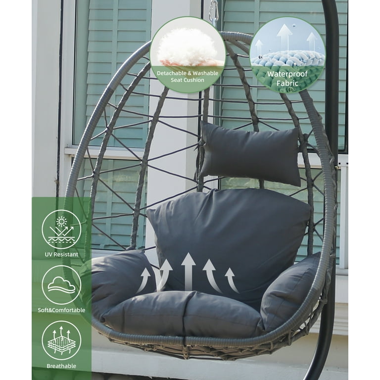 F09LG Swing Egg Chair with Leg Rest by Artisan Furniture - U-TRADE furniture