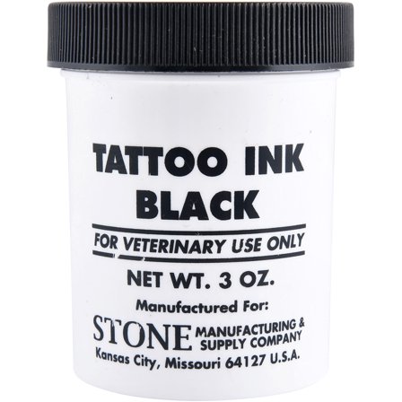 Stone Manufacturing 6500 Tattoo Ink Paste(6) Black 3OZ