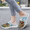 thumbnail image 4 of Chririnla Women Slip-on Mule Shoes Dachshund Dog Mules Clogs Shoes for Women Lady Sunflower Flat Loafers Comfortable Backless Walking Sneakers for Work Business Travel, 4 of 7