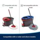 thumbnail image 4 of 2-pack Replacement Swivel Triangle Mop Head Cover Plastic Disc Housing Base Accessory, Suitable For O-cedar Easy Wring Mop. (2), 4 of 5