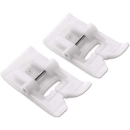 OWNTIDE 2-Pack Non-Stick Zig Zag Presser Foot for Brother, Singer, Janome & All Low Shank Snap-On Sewing Machines