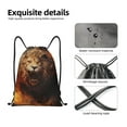 thumbnail image 4 of Balery Cool Fire Lion Pattern Drawstring Backpack Bag Sport Gym Sackpack Cinch Bags Pattern Drawstring Backpack Bag Sport Gym Sackpack Cinch Bags -Medium, 4 of 6