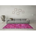 thumbnail image 3 of Ahgly Company Indoor Square Oriental Pink Industrial Area Rugs, 4' Square, 3 of 4