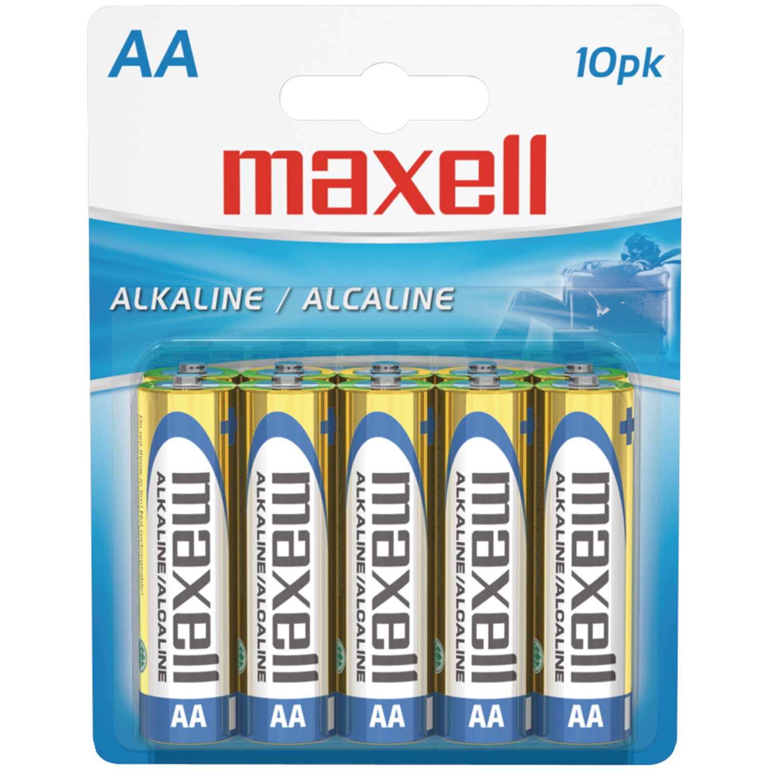 Maxell® 723410 - Lr610bp Alkaline (aa; 10 Pk; Carded)
