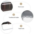 thumbnail image 4 of WHAMVOX Plastic Toiletries Stand for Bathroom Organization 1Set, 4 of 8