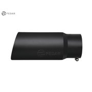 Fedar 5 inch Inlet 6 Outlet 15 Long Rolled End Angel Cut Exhaust Tailpipe Tip Pipe