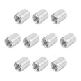 thumbnail image 1 of HUGFEGWE Round Connector Nuts Threaded Sleeve Rod Coupling Nut for Connect Two Threaded Shafts 10PCS CJB91-25817, 1 of 5