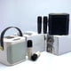 thumbnail image 5 of Cateissary Altavoz Bluetooth con sonido de alta para fiestas y pantalla de doble volumen con reverberación para acampar Cables de audio/vídeo blanco, 5 of 6