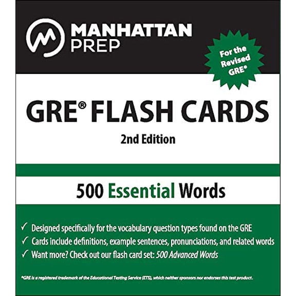 Pre-Owned Manhattan Prep GRE: 500 Essential Words, 9781935707899, 1935707892, Paperback, Second edition