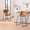 2pcs-24in-Brown, variant on Unikome Bar Stools Set of 2, 30 Inch Counter Height Bar Stools with Back, Leather Barstools with Metal Legs and Footrest, Industrial Armless Bar Chairs with Soft Backrest for Kitchen, Black