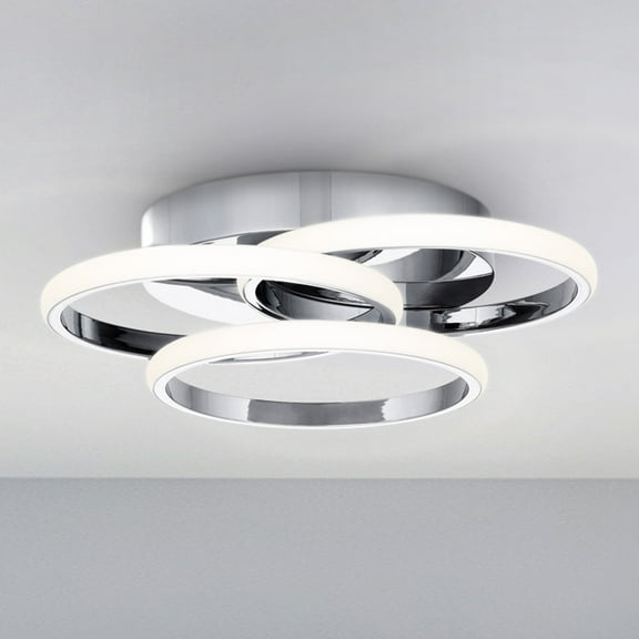 Luxury Minimalist Ceiling Light, Polished Chrome, UQL5571