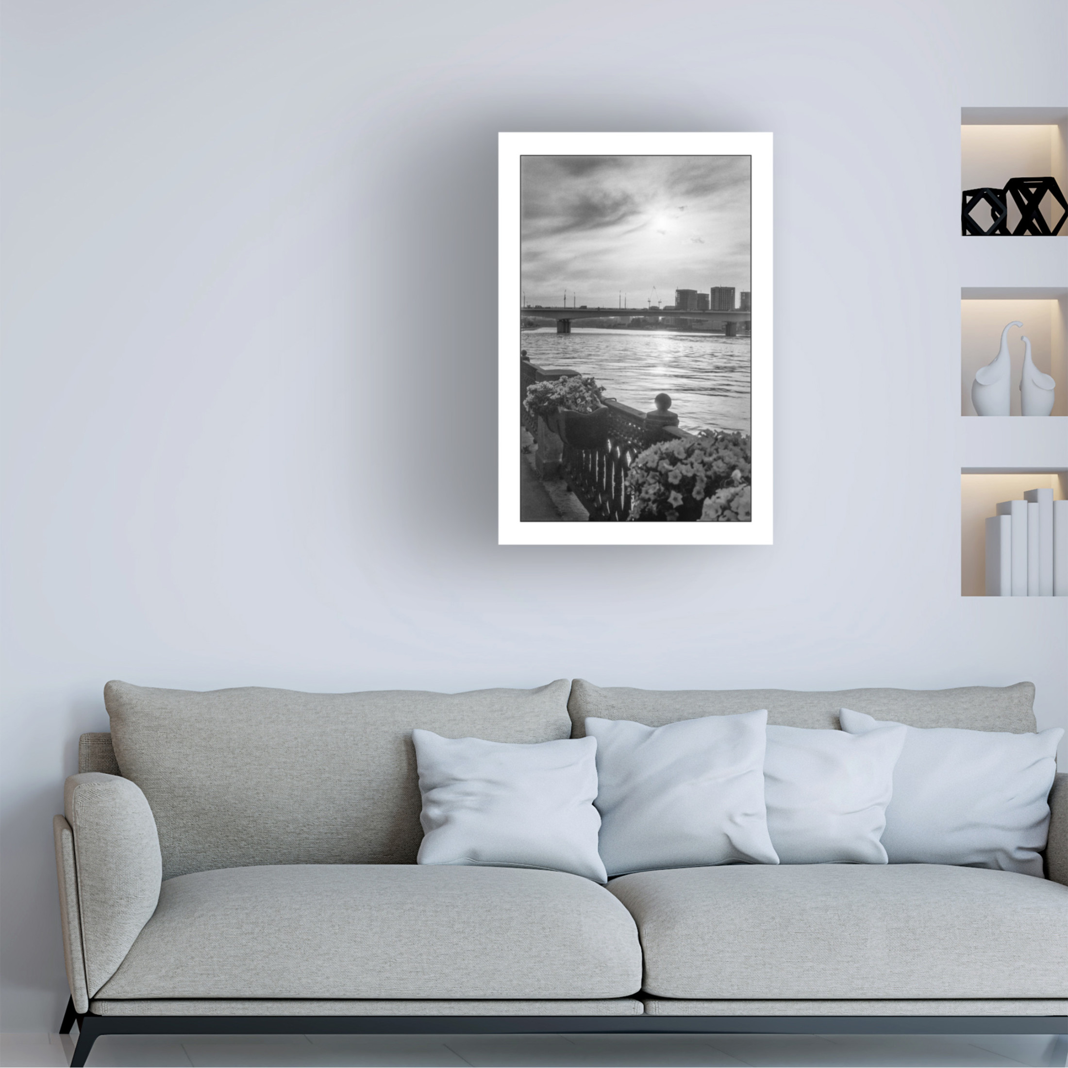 Canvas Wall Art - Yury A Melnikov 'A Summer Day In Moscow 2020' Wall Art for Living Room, Bedroom, or Office Décor by Trademark Fine Art - 30 x 47 Inches