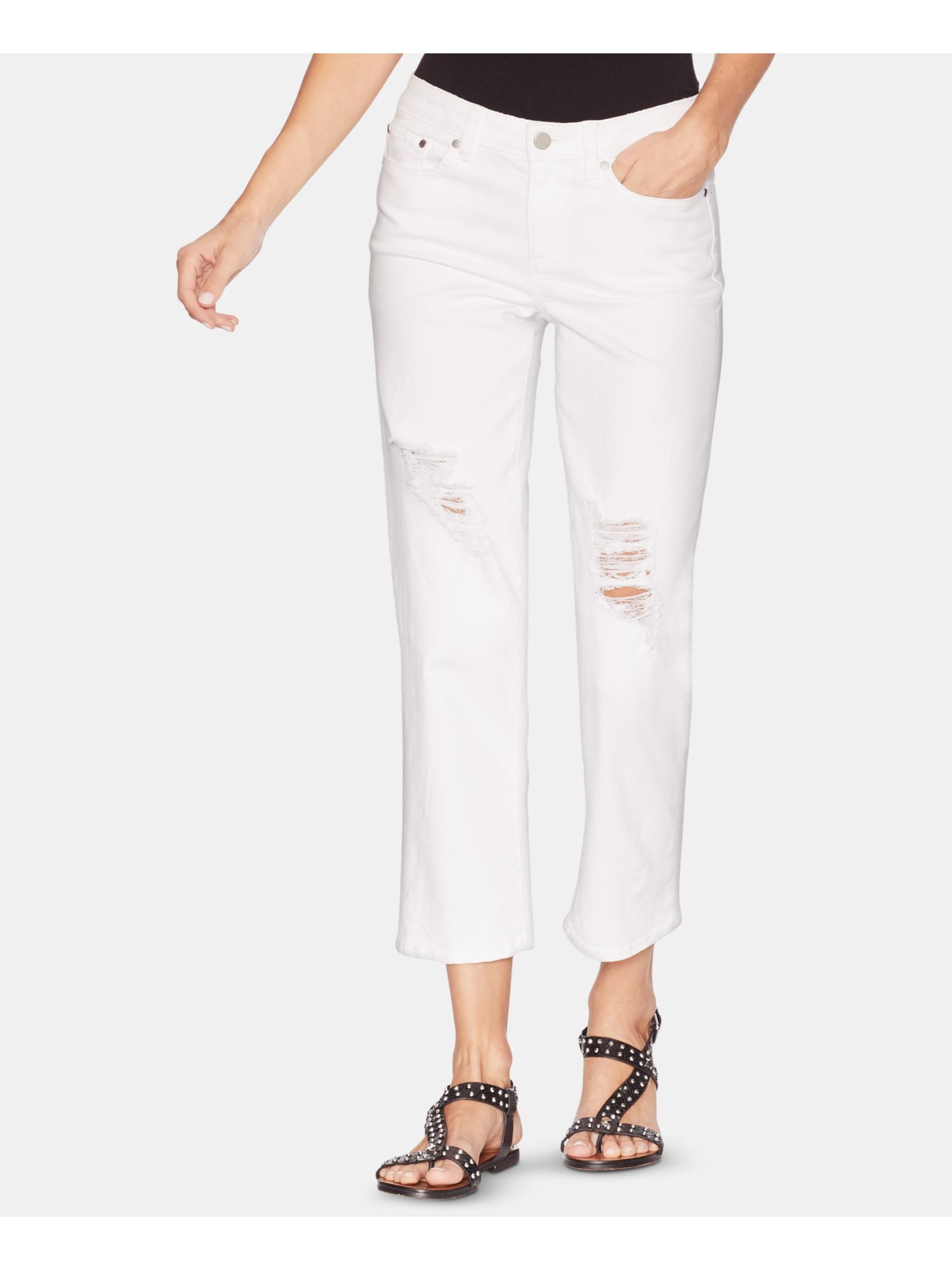 VINCE CAMUTO Womens White Jeans Size 