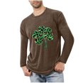 thumbnail image 1 of Blusas y camisas de manga larga con cuello redondo para hombre, deportivas, fitness, hogar, pijamas navideños estampados, camiseta de manga larga con cuello redondo, blusa de poliéster para hombre, 1 of 3