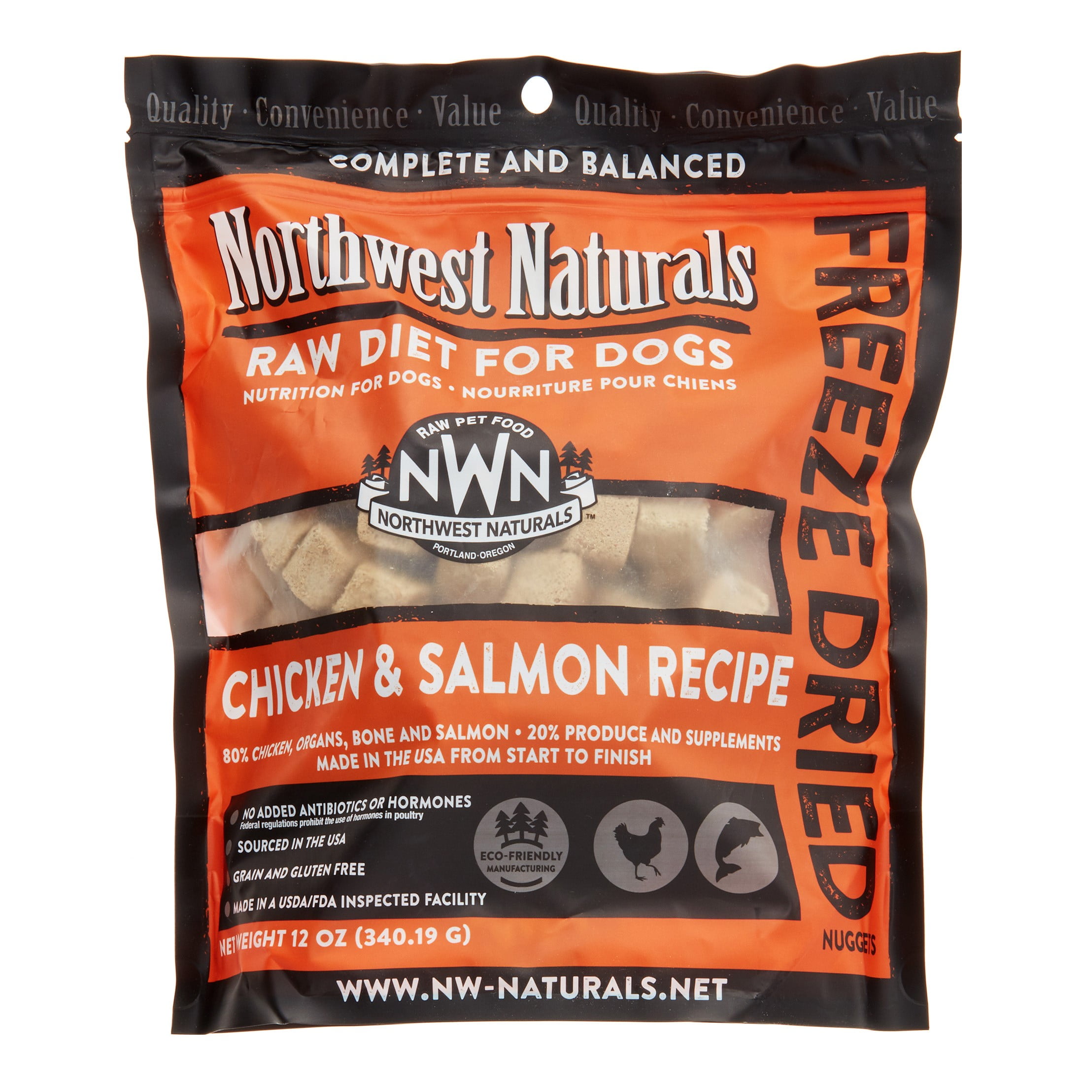NW Naturals Raw Diet GrainFree Chicken & Salmon Freeze Dried Dog Food