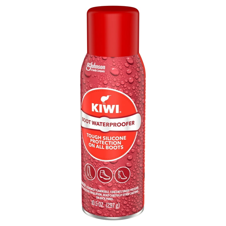 KIWI Boot Waterproofer Tough Silicone Waterproof Spray for Boots, Aerosol,  10.5 oz, 1 ct